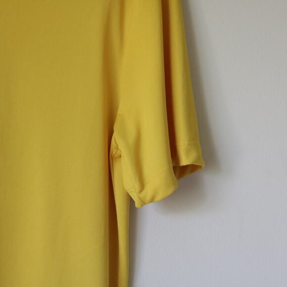 Men's Nike Dri Fit Yellow Short Sleeve Shirt Crewneck Small - Picture 3 of 7